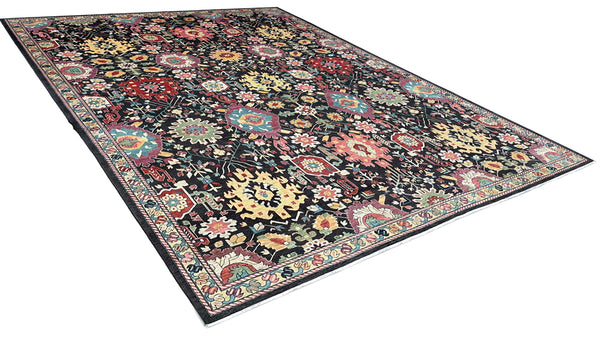 10'1"x13'6" Karabaugh Hand Knotted