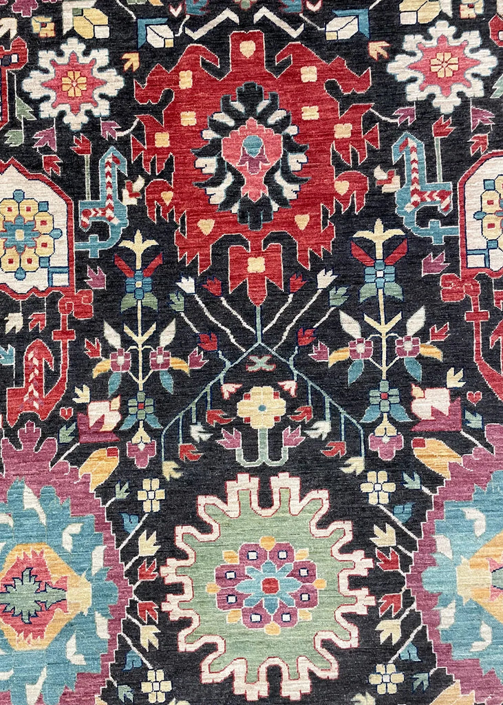 10'1"x13'6" Karabaugh Hand Knotted