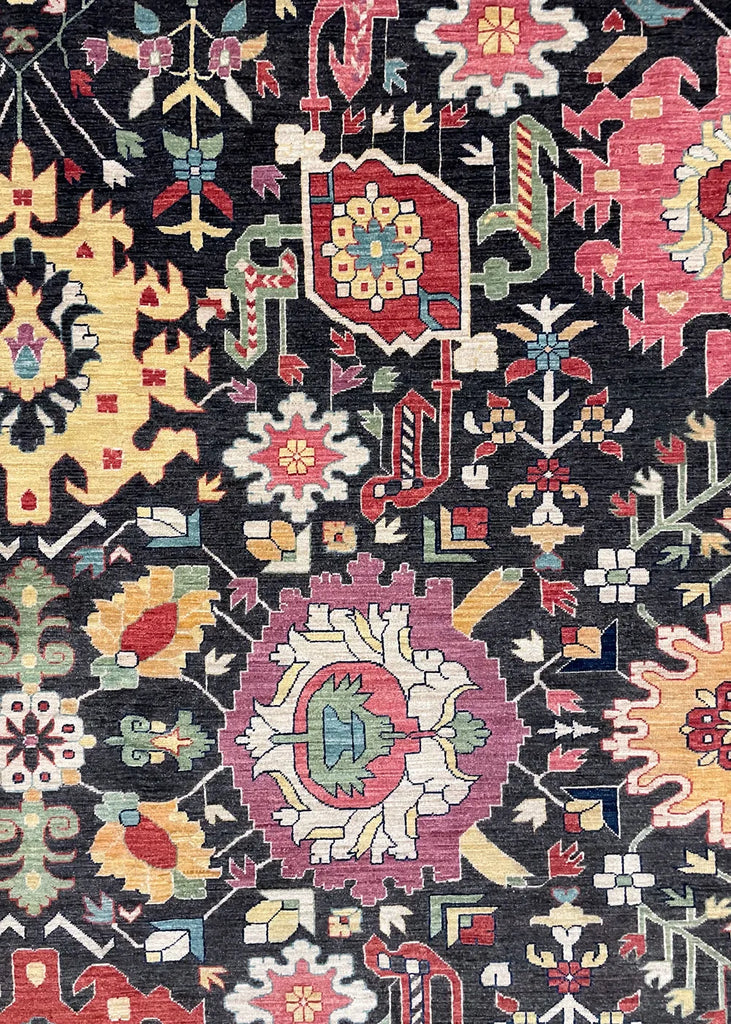 10'1"x13'6" Karabaugh Hand Knotted