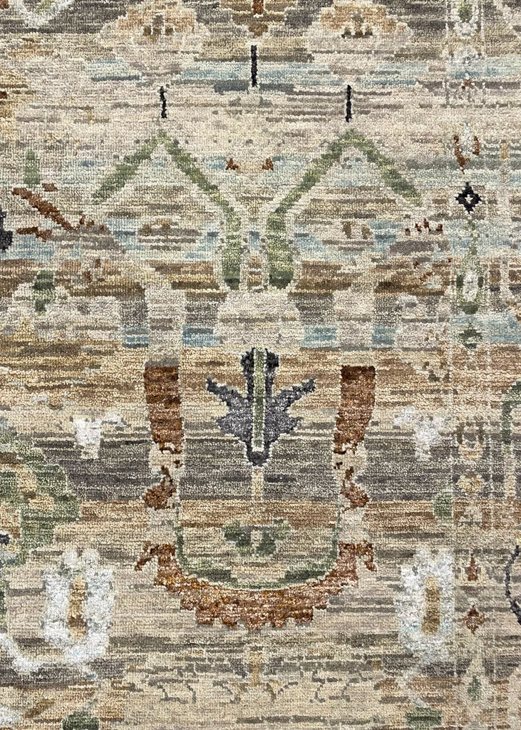 10'1"x14'1" Modern Oushak Hand Knotted