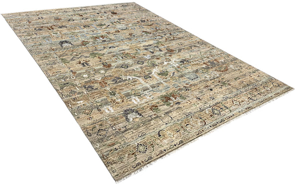 10'1"x14'1" Modern Oushak Hand Knotted