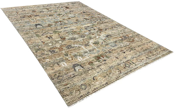 10'1"x14'1" Modern Oushak Hand Knotted