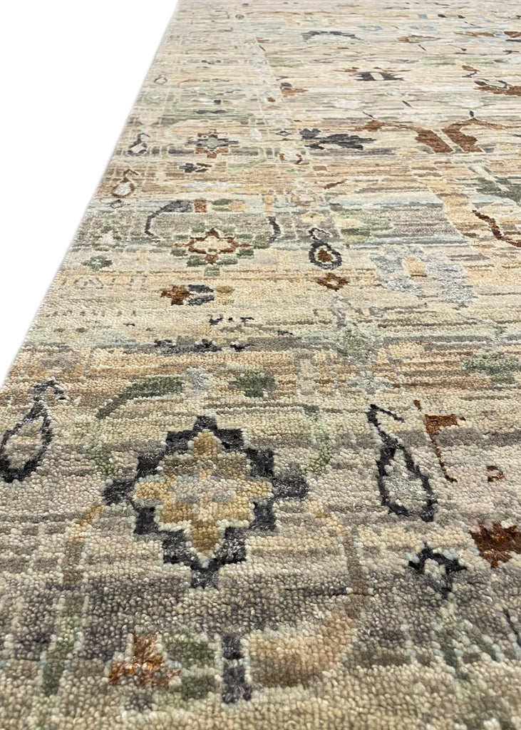 10'1"x14'1" Modern Oushak Hand Knotted