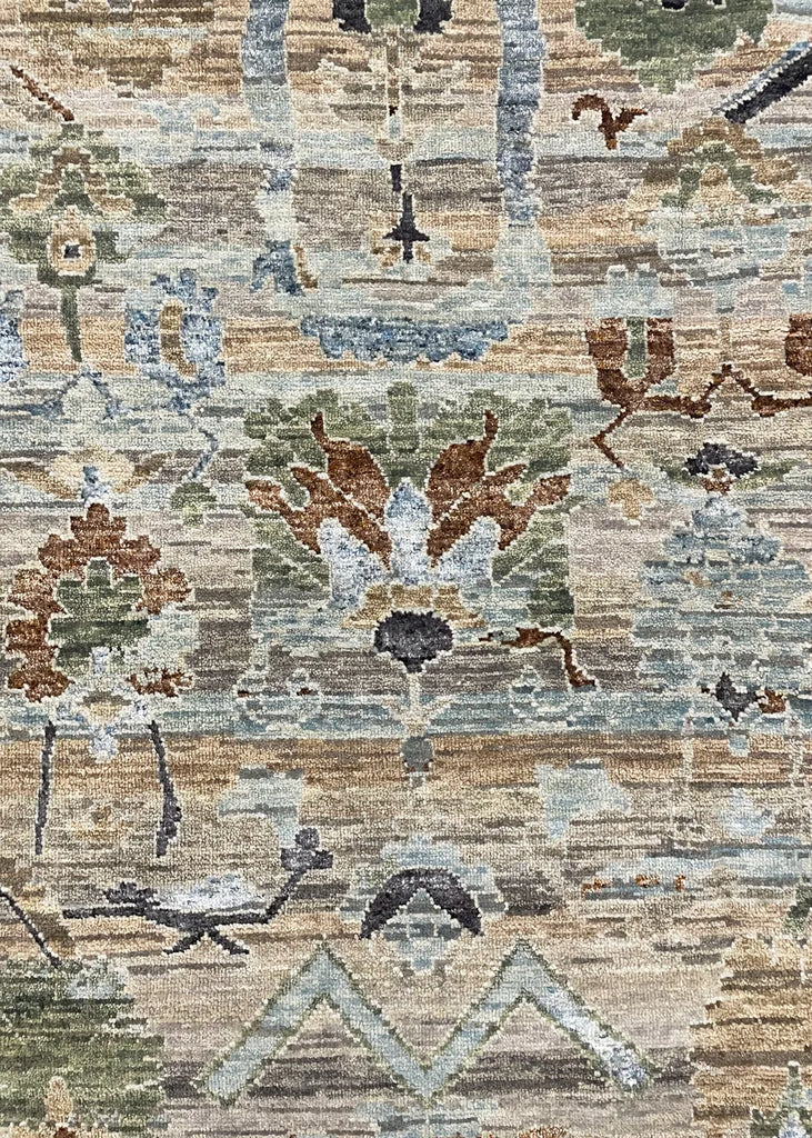 10'1"x14'1" Modern Oushak Hand Knotted