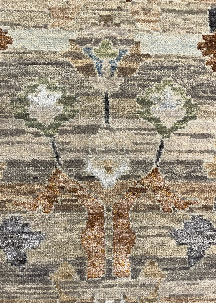 10'1"x14'1" Modern Oushak Hand Knotted
