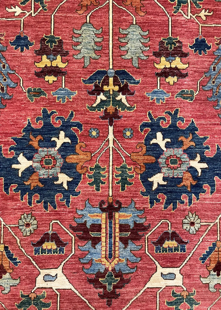 10'2"x13'11" Heriz Hand Knotted