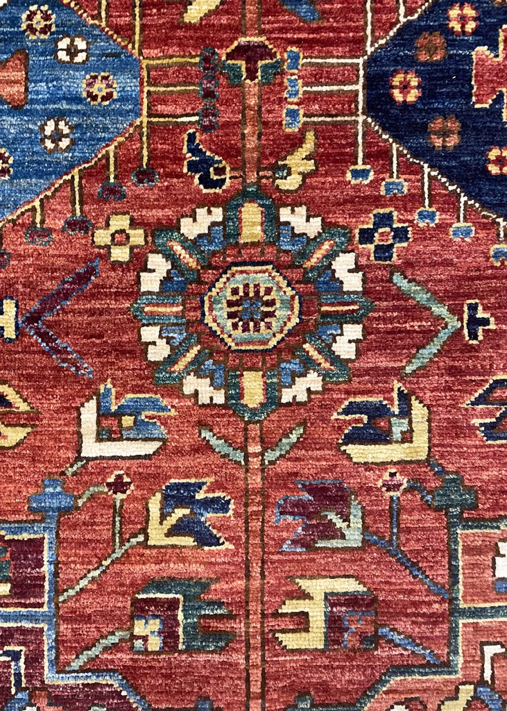 10'2"x13'9" Karaja Hand Knotted