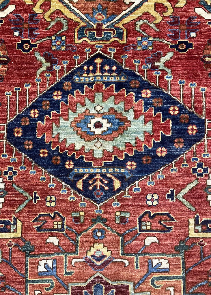 10'2"x13'9" Karaja Hand Knotted