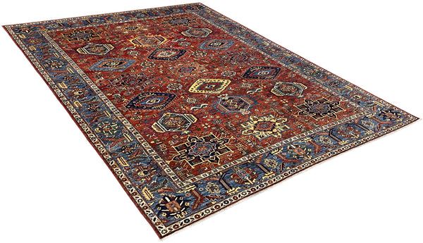 10'2"x13'9" Karaja Hand Knotted