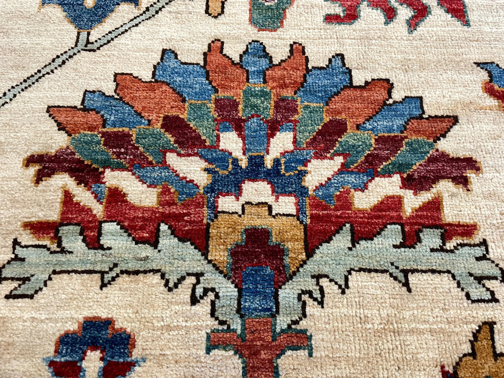 10'2"x14' Afghan Heriz (s) Hand Knotted