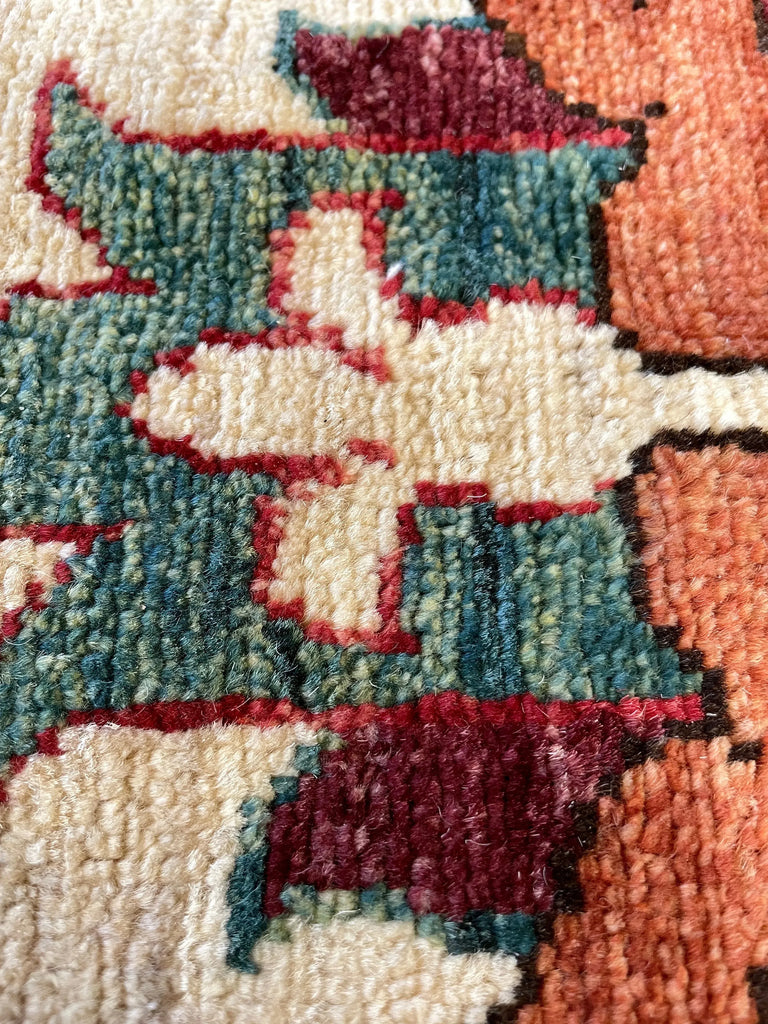10'2"x14' Afghan Heriz (s) Hand Knotted