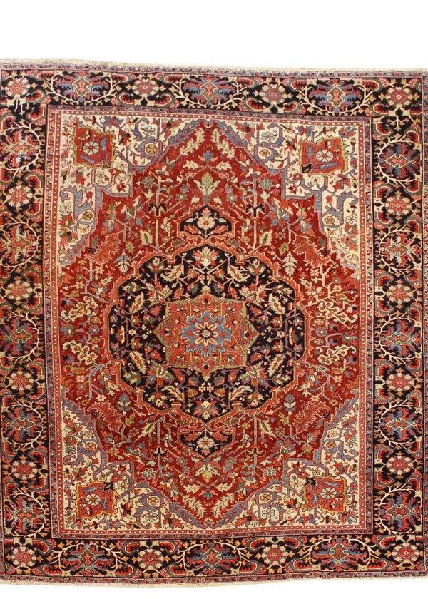 10'3x12'6 Heriz Hand Knotted
