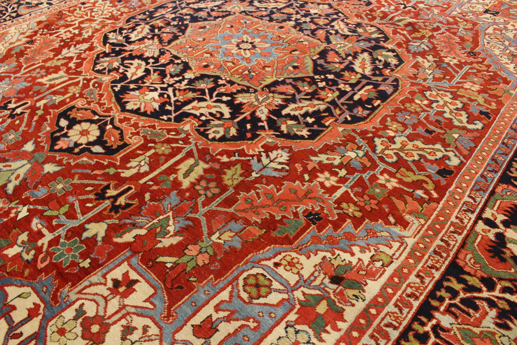10'3x12'6 Heriz Hand Knotted