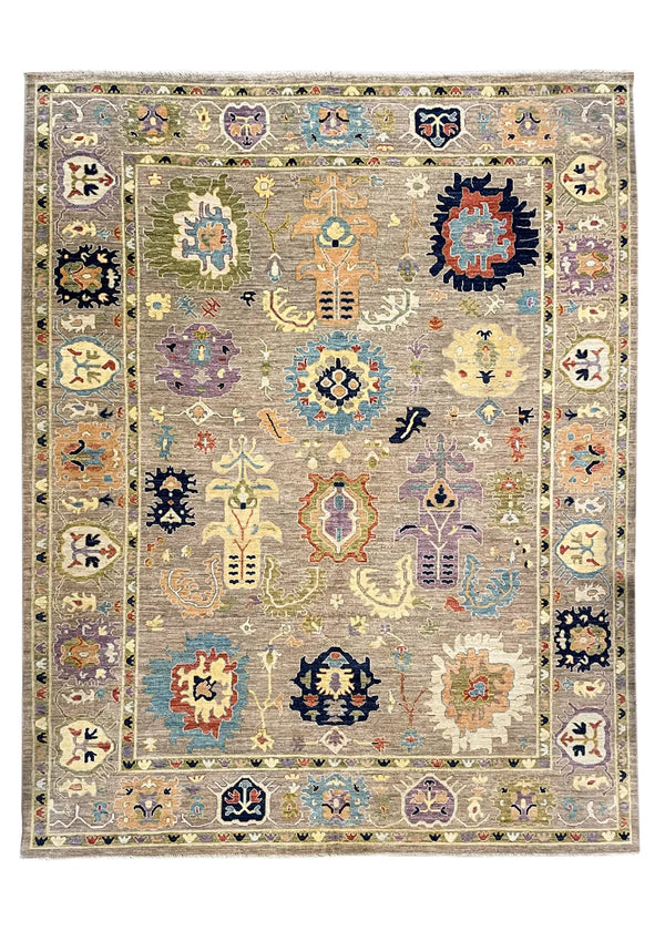 10'3"x13'10" Oushak Hand Knotted