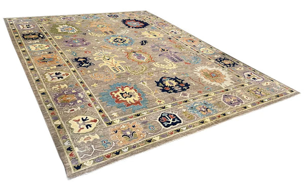 10'3"x13'10" Oushak Hand Knotted