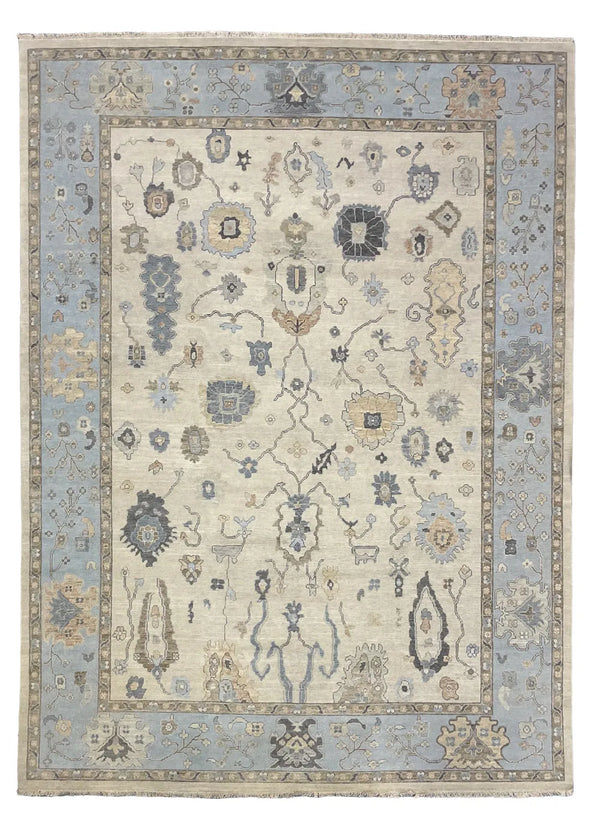 10'4"x14'1" Izmir Oushak Hand Knotted