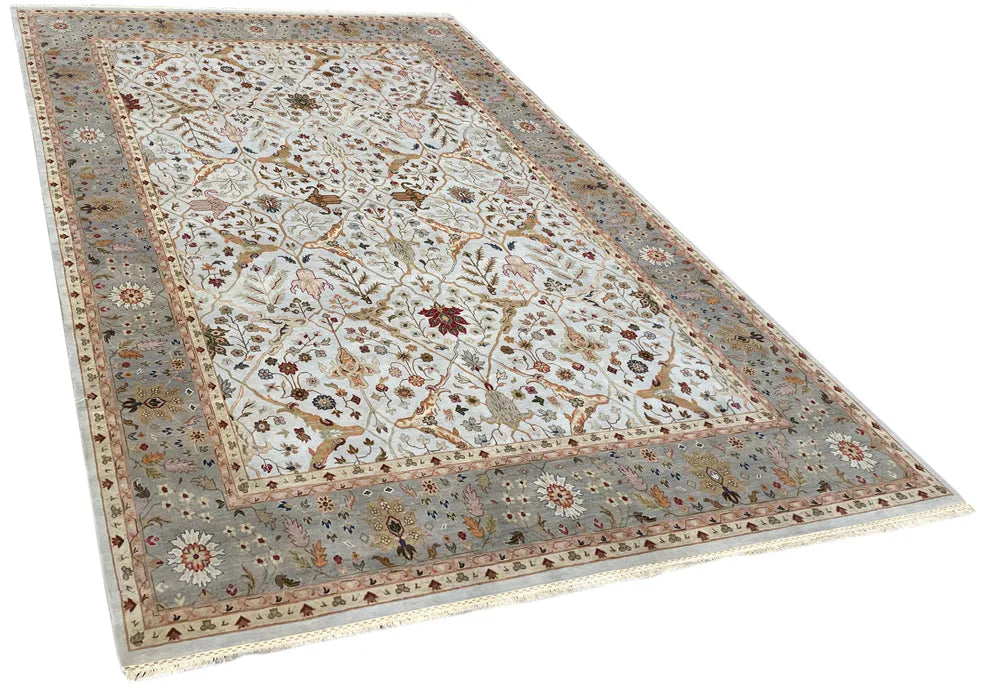 10'x13'11" Jal Mahal Agra Hand Knotted