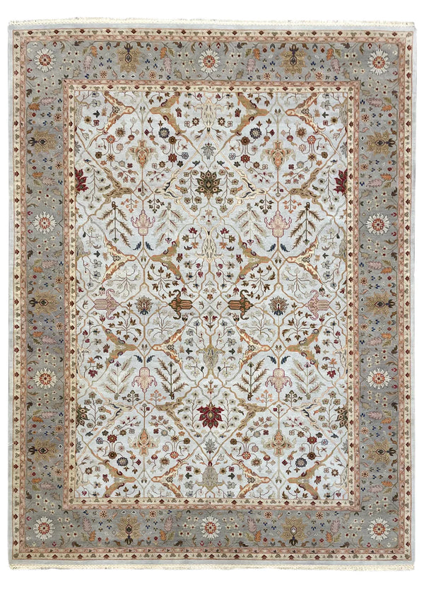 10'x13'11" Jal Mahal Agra Hand Knotted