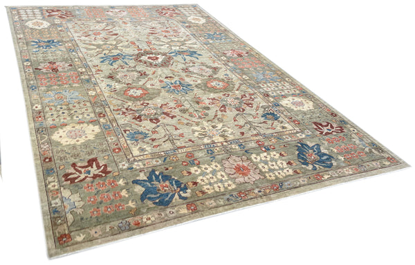 10'x13'7" Harshang Hand Knotted