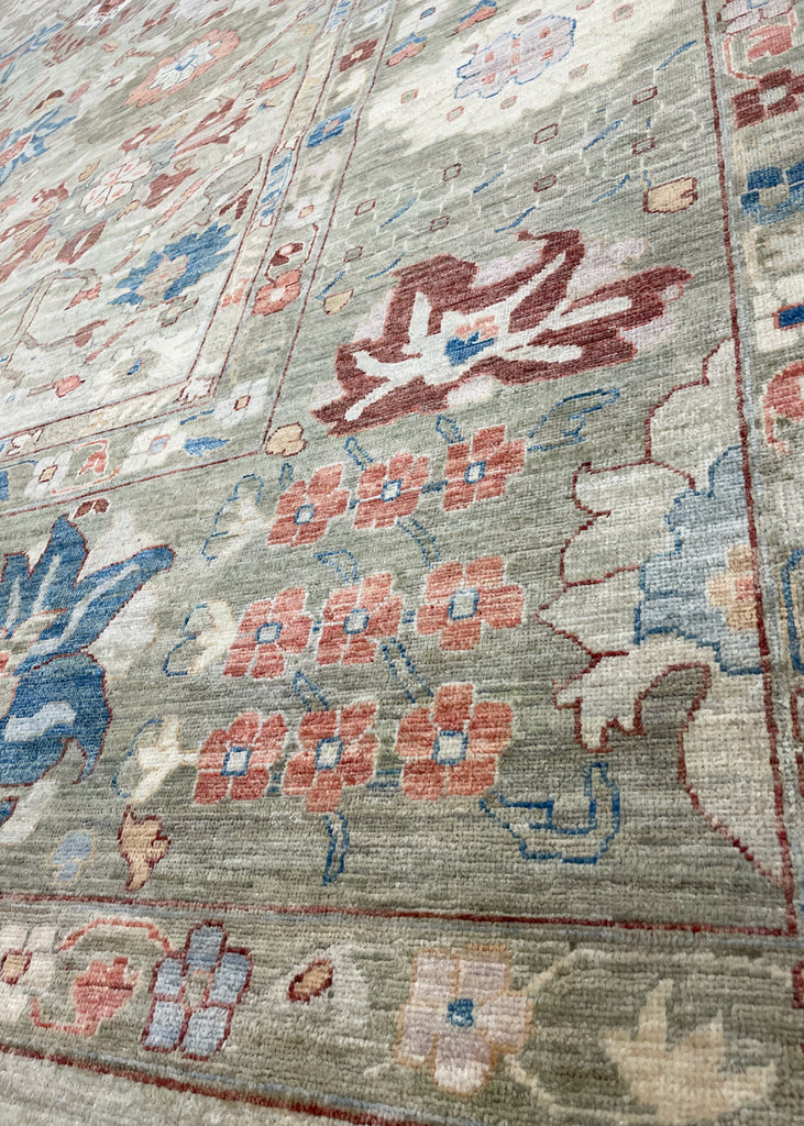 10'x13'7" Harshang Hand Knotted