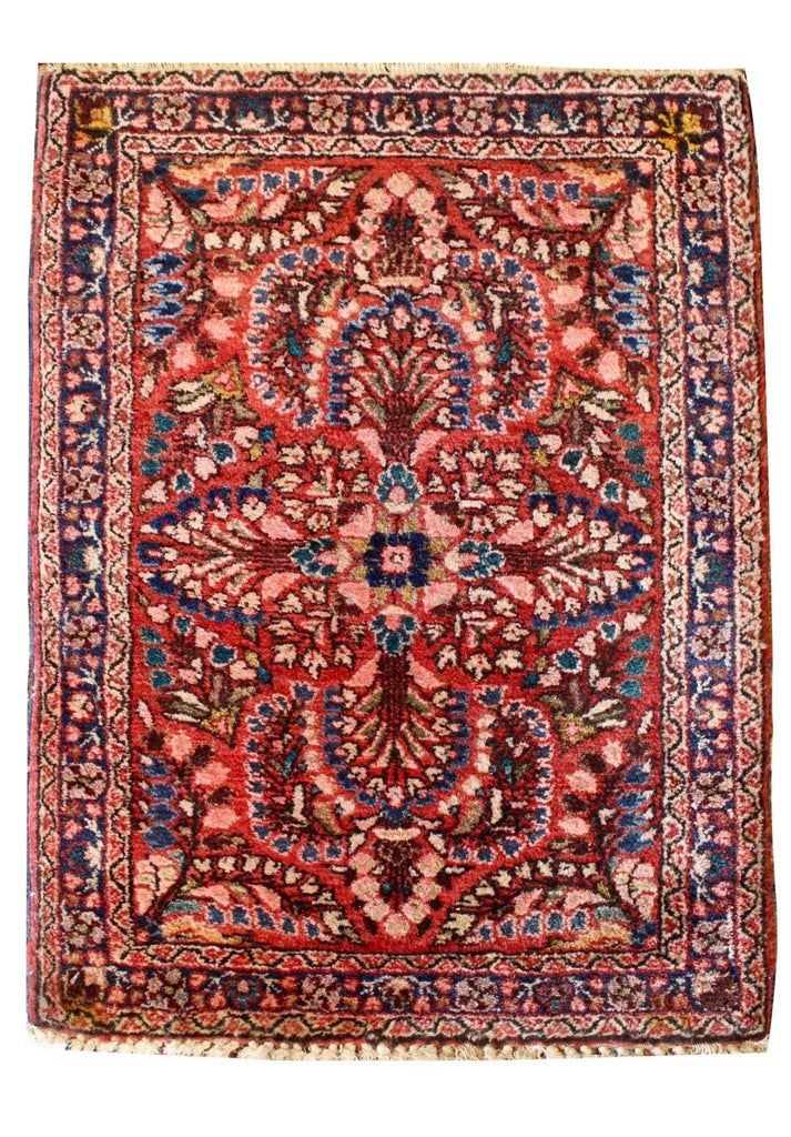 1'10"x2'7" Sarouk Hand Knotted