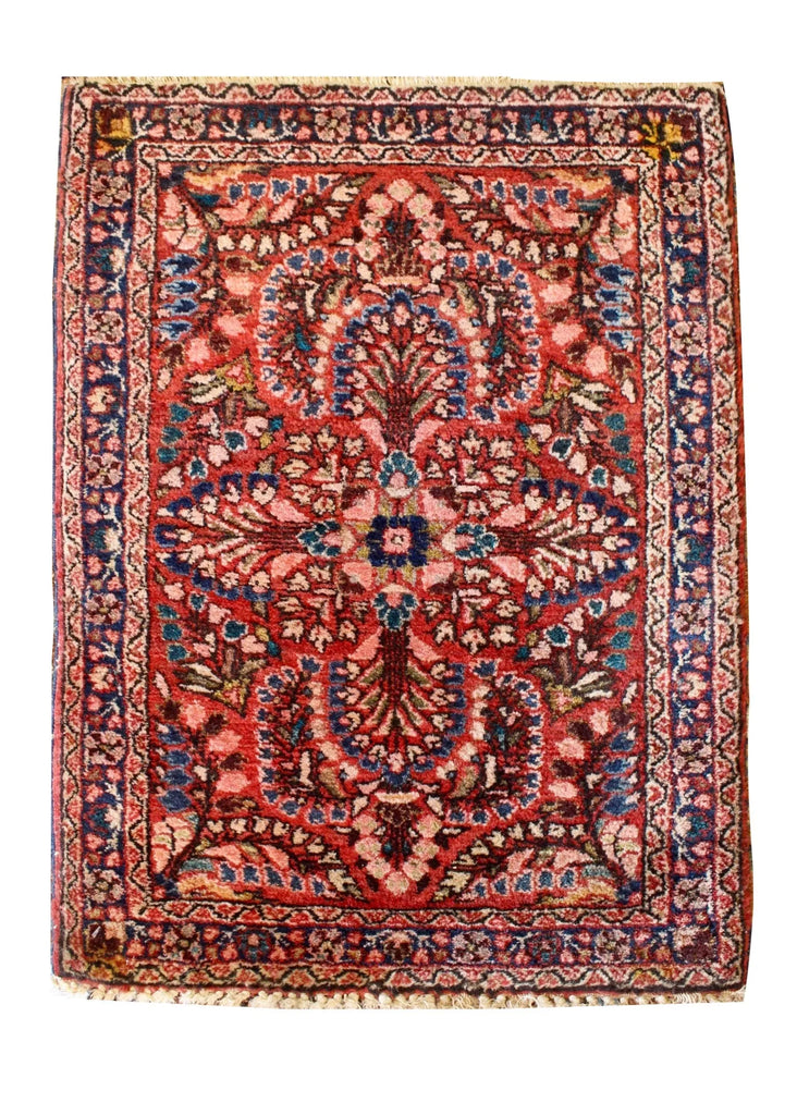 1'10"x2'7" Sarouk Hand Knotted
