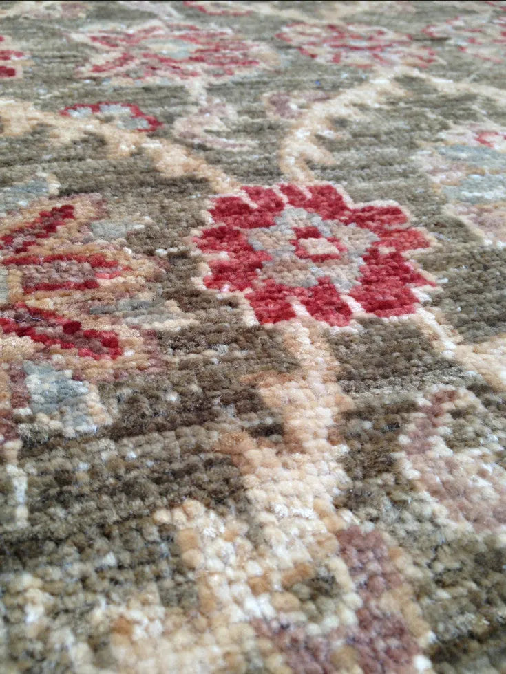 1'10"x2'8" Peshawar Hand Knotted