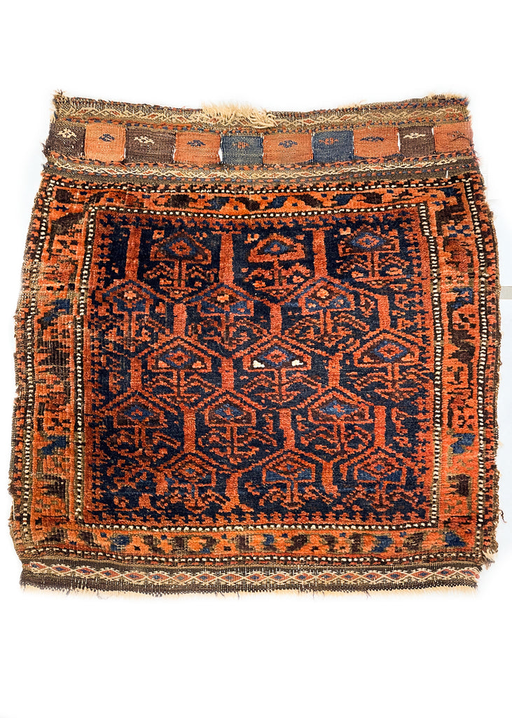 1'11"x1'11" Beluch Khordjin Hand Knotted