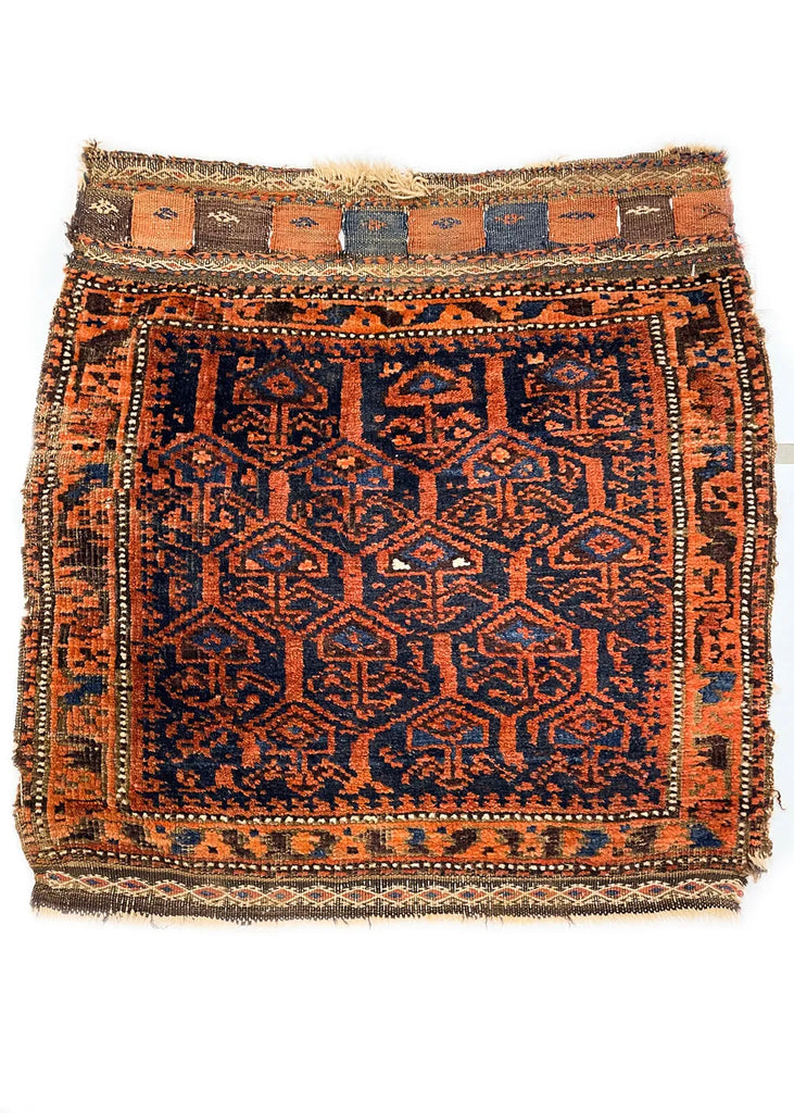 1'11"x1'11" Beluch Khordjin Hand Knotted