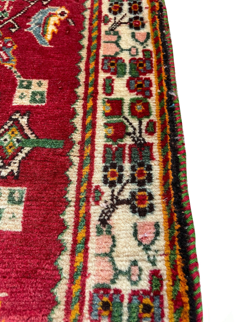 1'11"x1'11" Kashkuli Hand Knotted