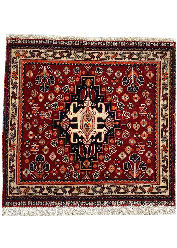 1'11"x1'11" Kashkuli Hand Knotted