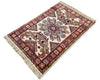 1'11"x2'10" Kazak Hand Knotted