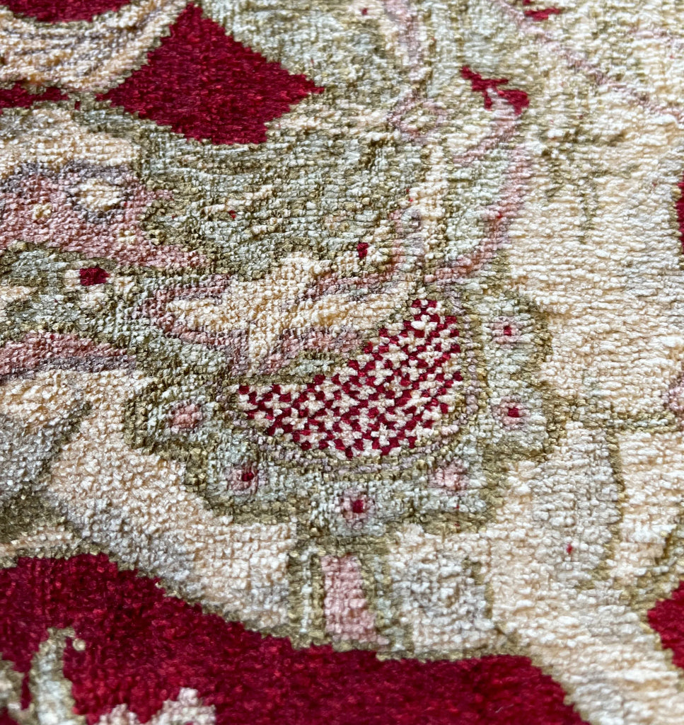 1'11"x3'2" Qum Hand Knotted