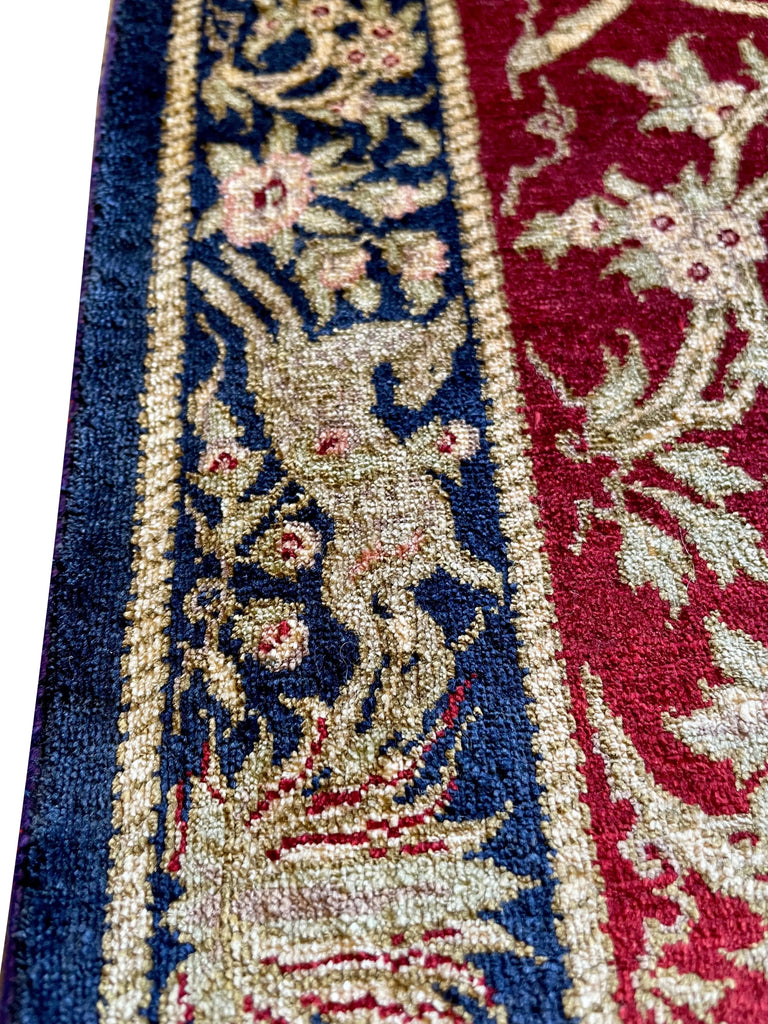 1'11"x3'2" Qum Hand Knotted