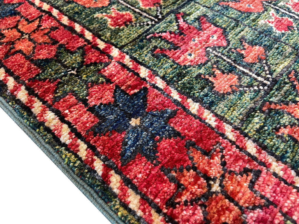 1'11"x3' Afghan-Ersari Hand Knotted