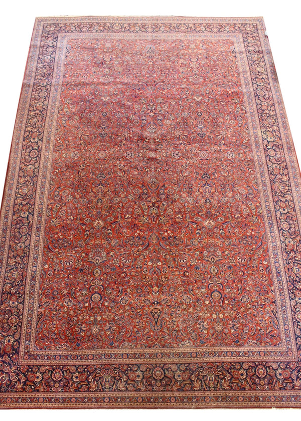 11'9"x17'9" Kashan Hand Knotted