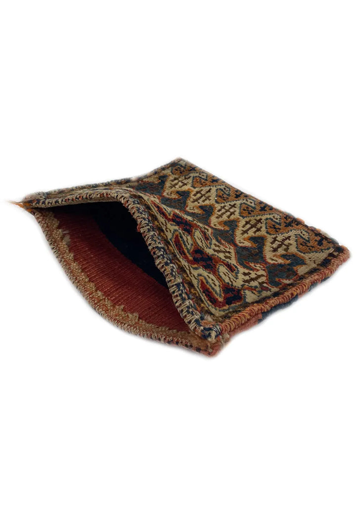 1'1"x1' Afshar Chanteh Hand Knotted