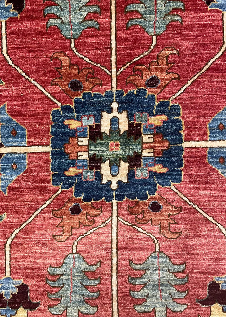 12'2"x17'10" Heriz Hand Knotted