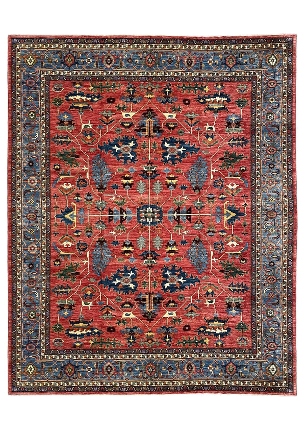 12'2"x17'10" Heriz Hand Knotted