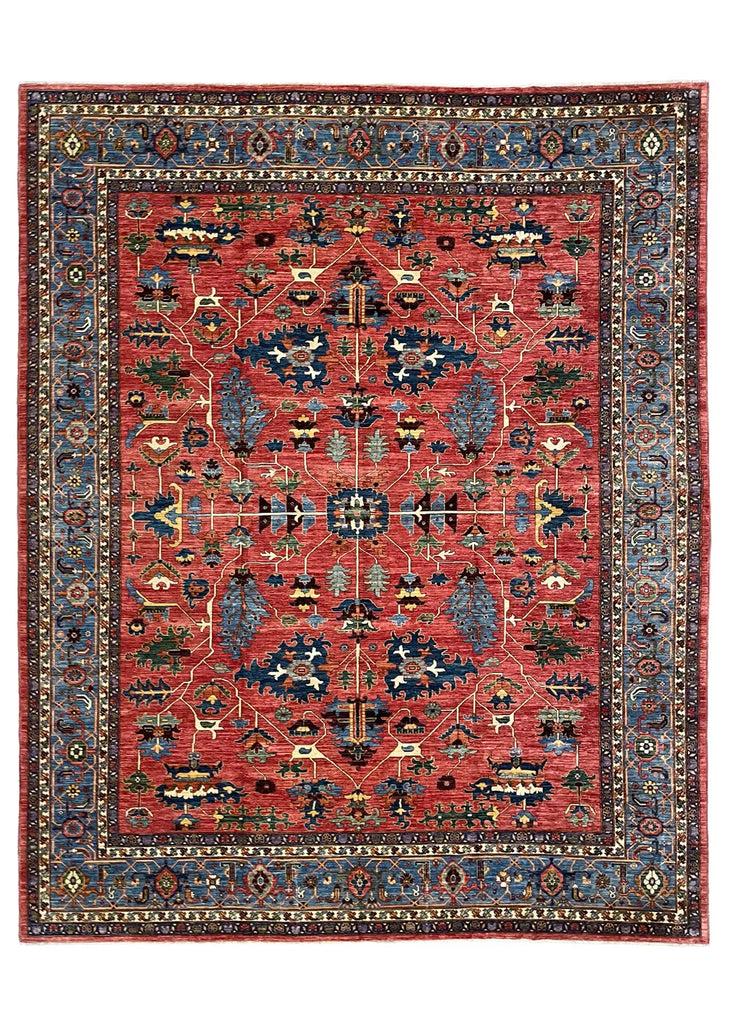 12'2"x17'10" Heriz Hand Knotted