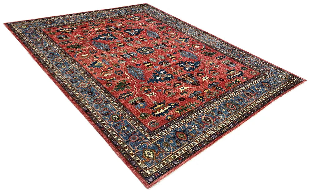 12'2"x17'10" Heriz Hand Knotted