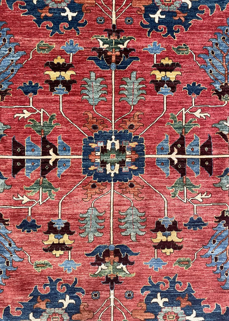 12'2"x17'10" Heriz Hand Knotted