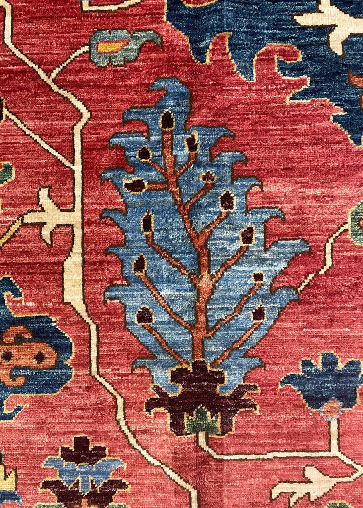 12'2"x17'10" Heriz Hand Knotted