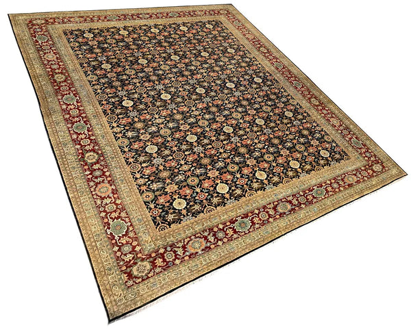 12'2"x18'1" Tabriz Hand Knotted