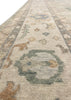 12'4"x15'3" Izmir Oushak Hand Knotted