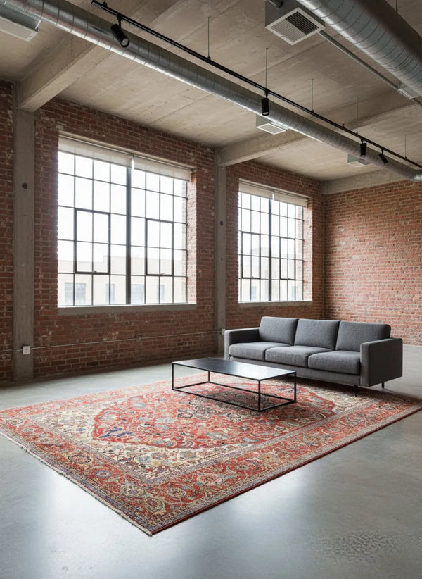 12x19'11" Serapi/Heriz Hand Knotted