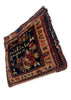1'6"x1'6" Qashqai Khordjin Pillow Hand Knotted