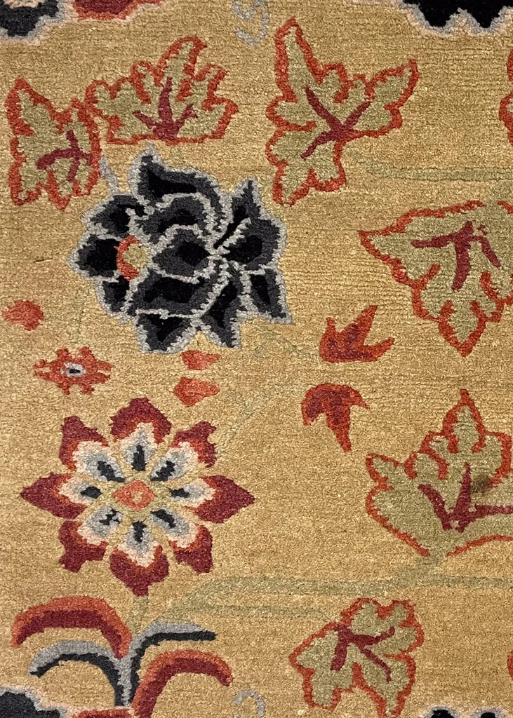 1'7"x1'8" Meditation Mat Hand Knotted