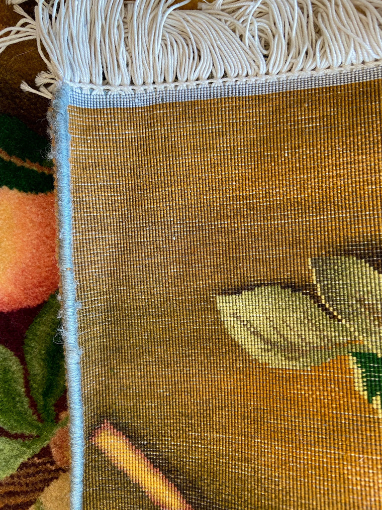 1'7"x3'2" Tabriz Still Life Hand Knotted