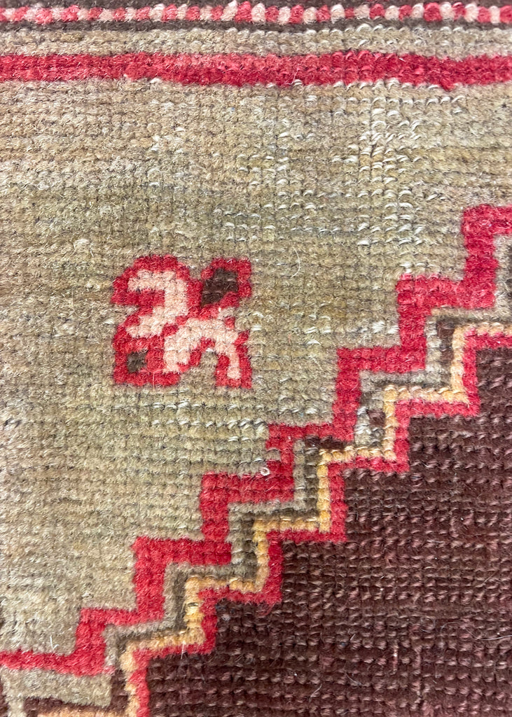 1'8"x3'2" Sivas Yastik Hand Knotted